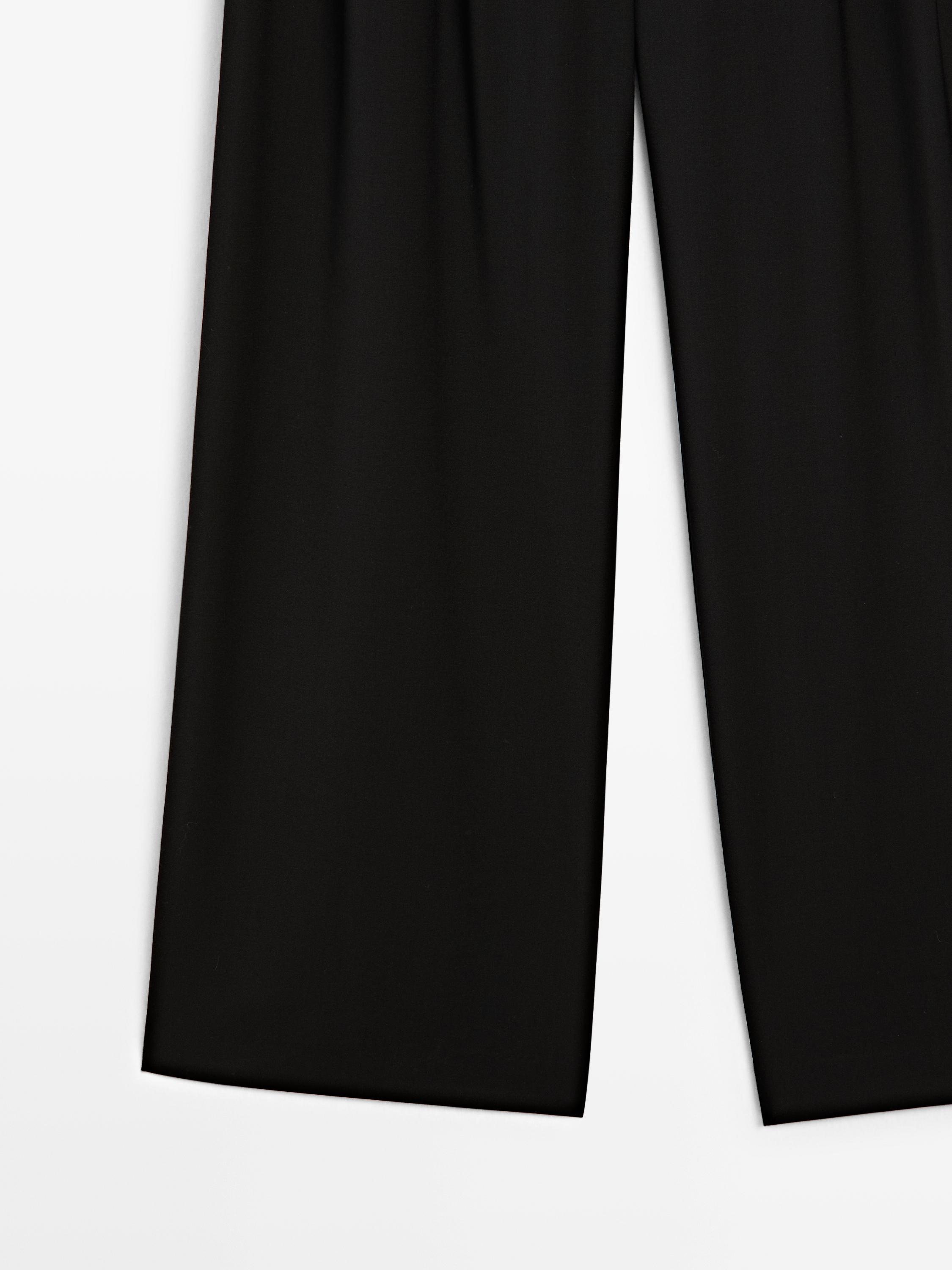 Wide-leg trousers with darts - STUDIO